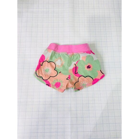 Okie Dokie Girl’s Short's Multicolor Floral Design Elastic Waist Size 3T - Picture 3 of 9